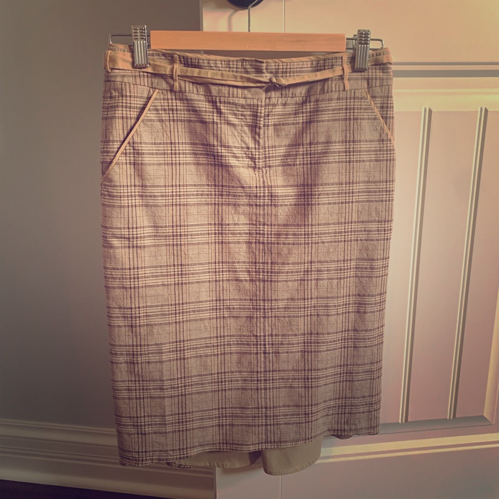 BCBG Plaid Skirt